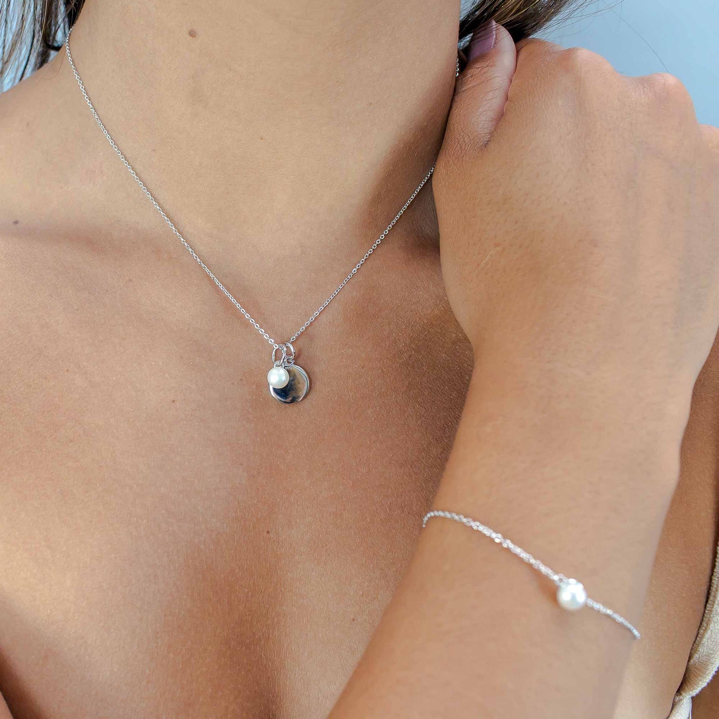 Lu Bella June Birthstone Pendent - Pearl - LBBP006
