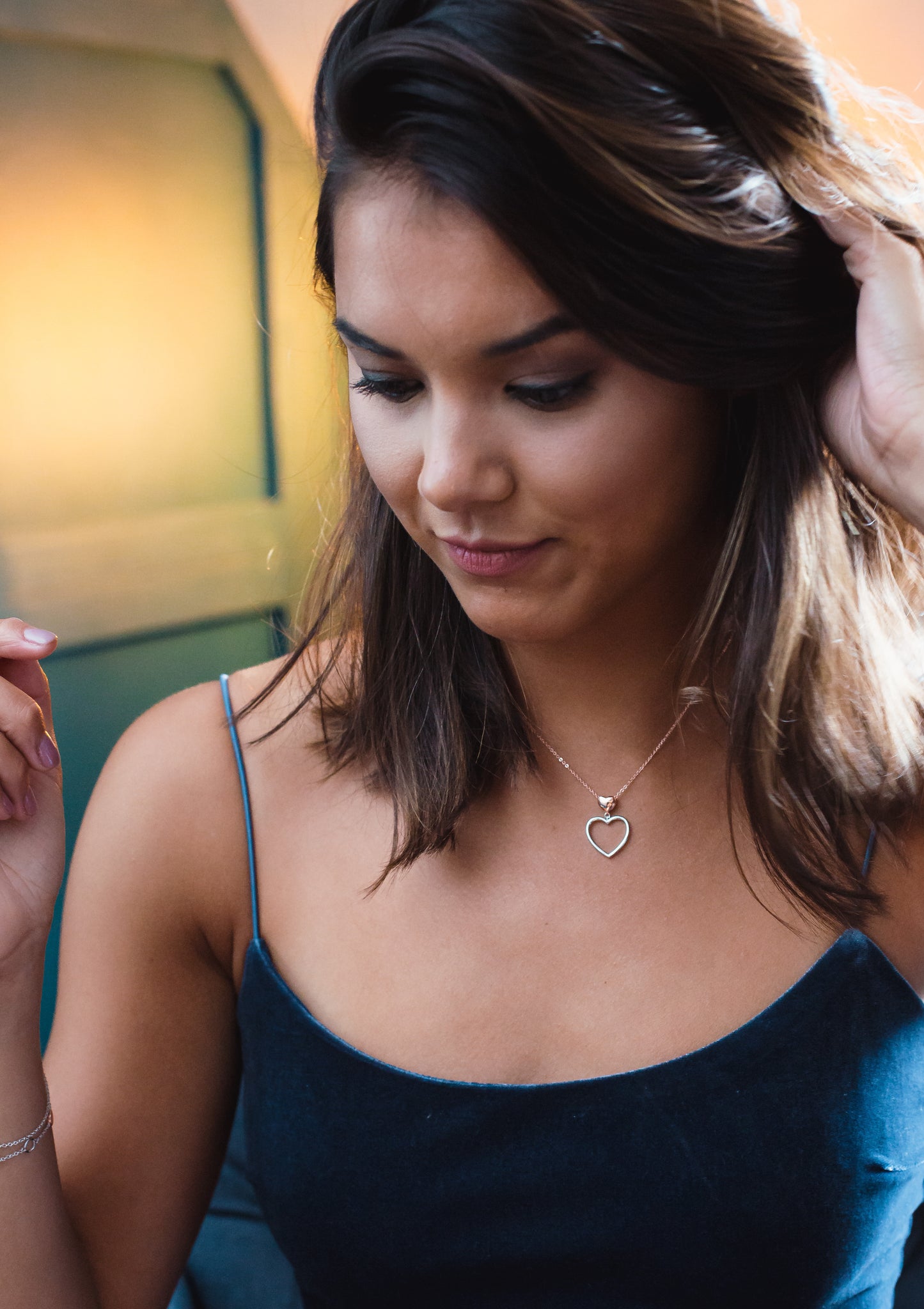 With Love - Falling Hearts - Necklace