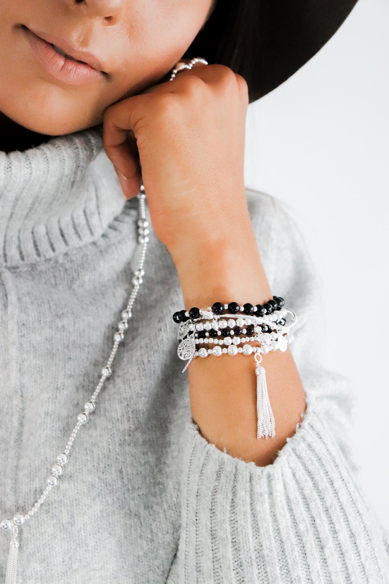 Positive Energy Stacking Bracelet