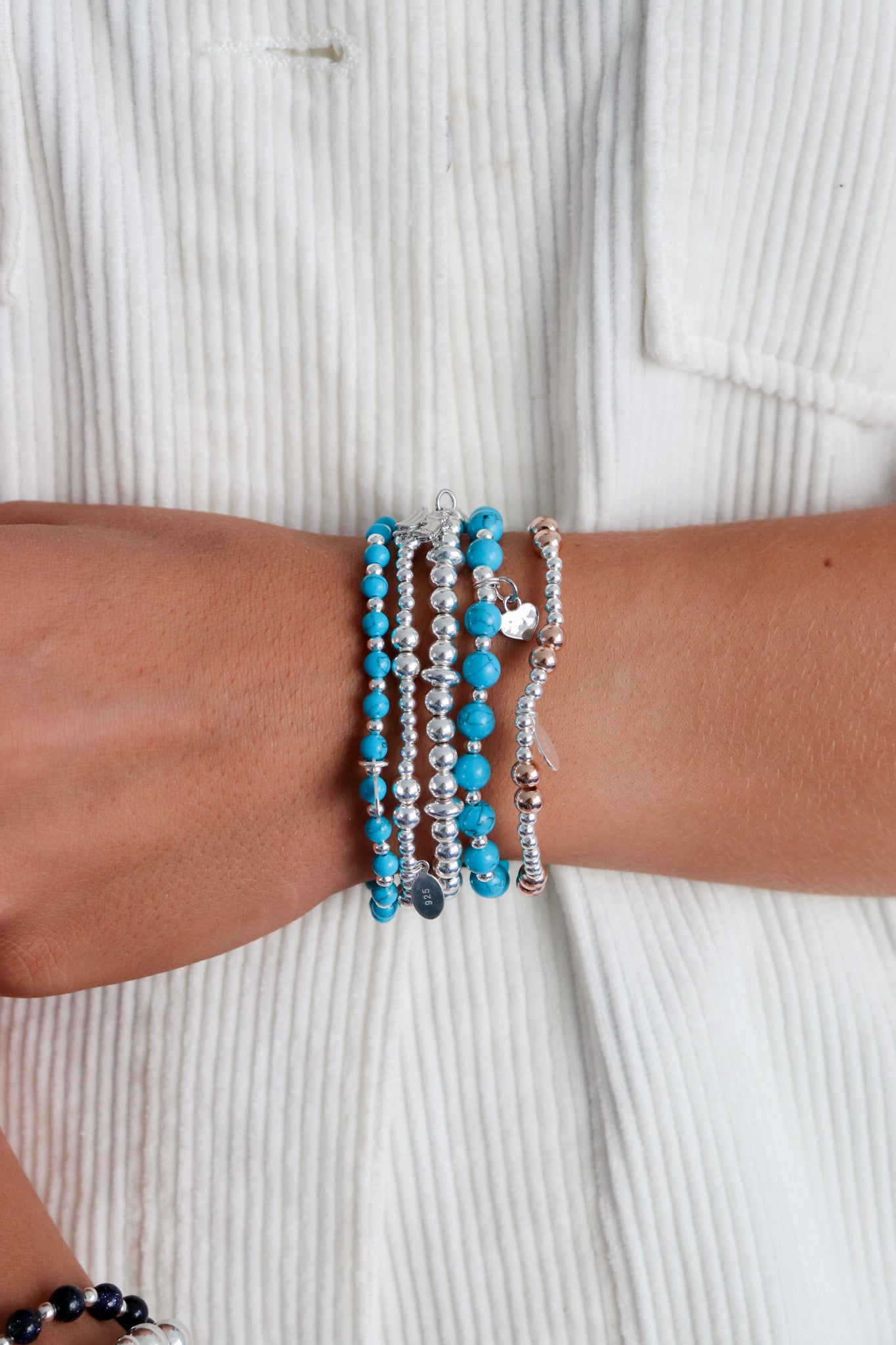 Turquoise Sky Stacking Bracelet