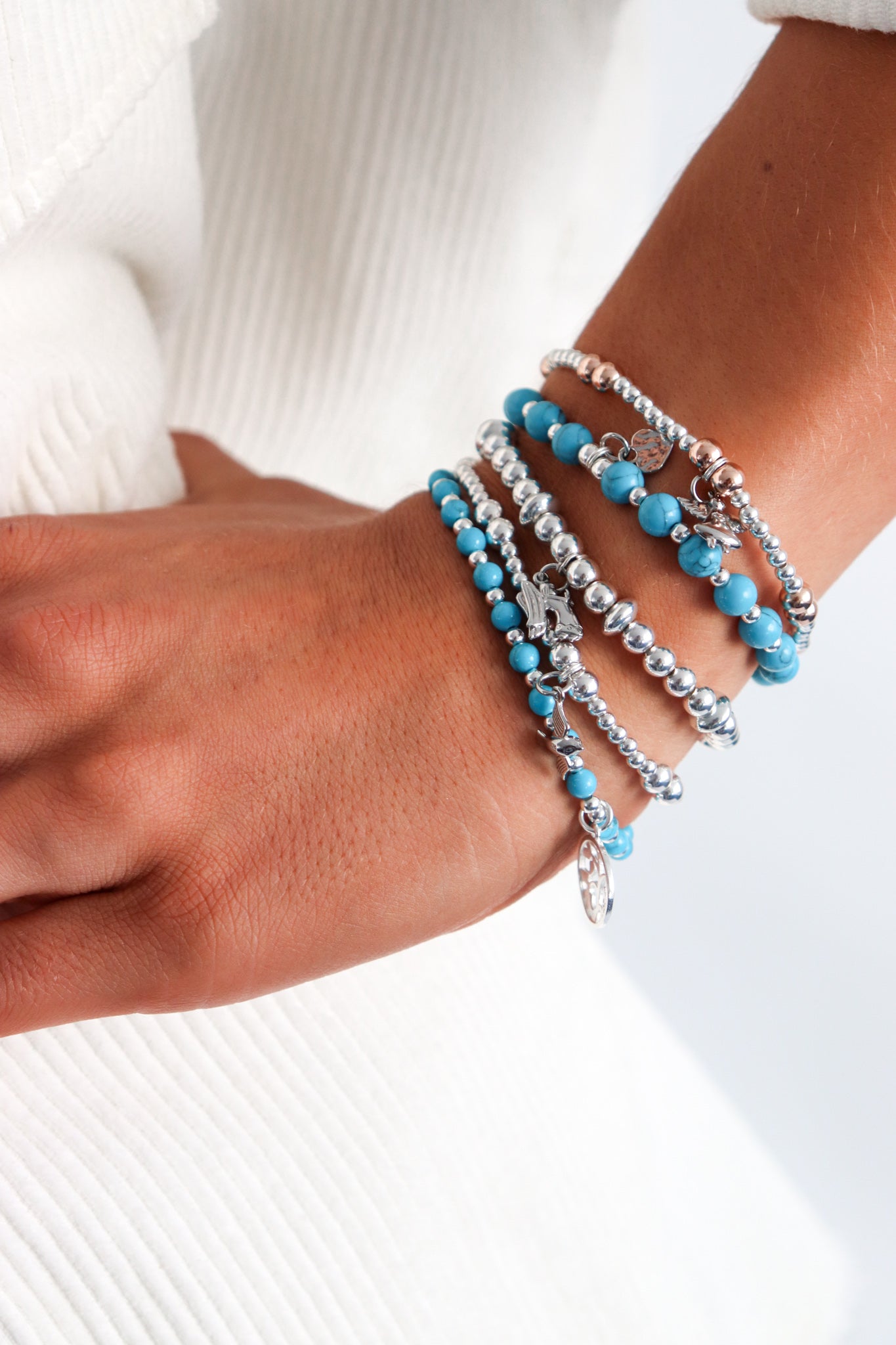 My Guardian Angel Disc Stacking Bracelet