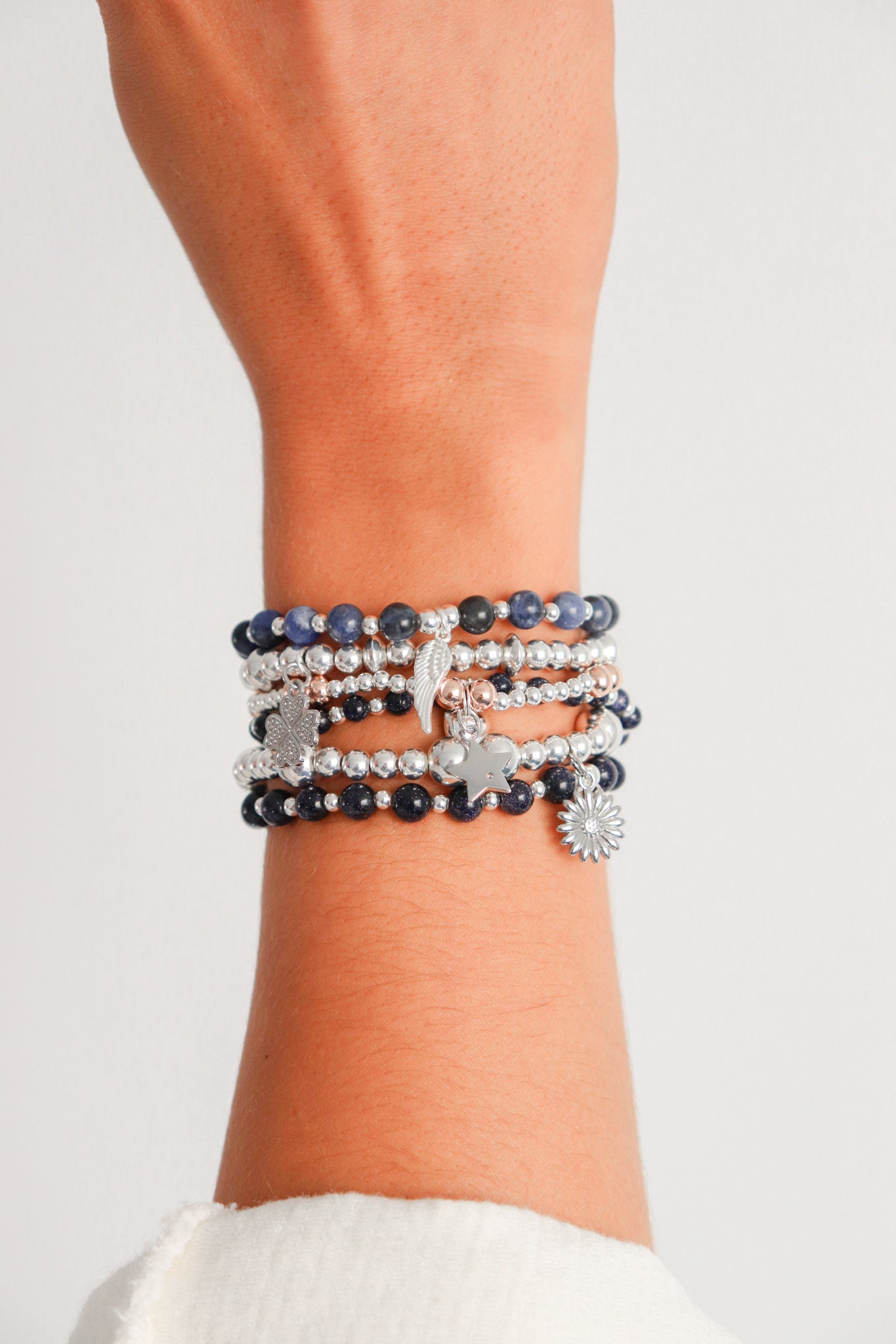 Chunky Daisy Stacking Bracelet