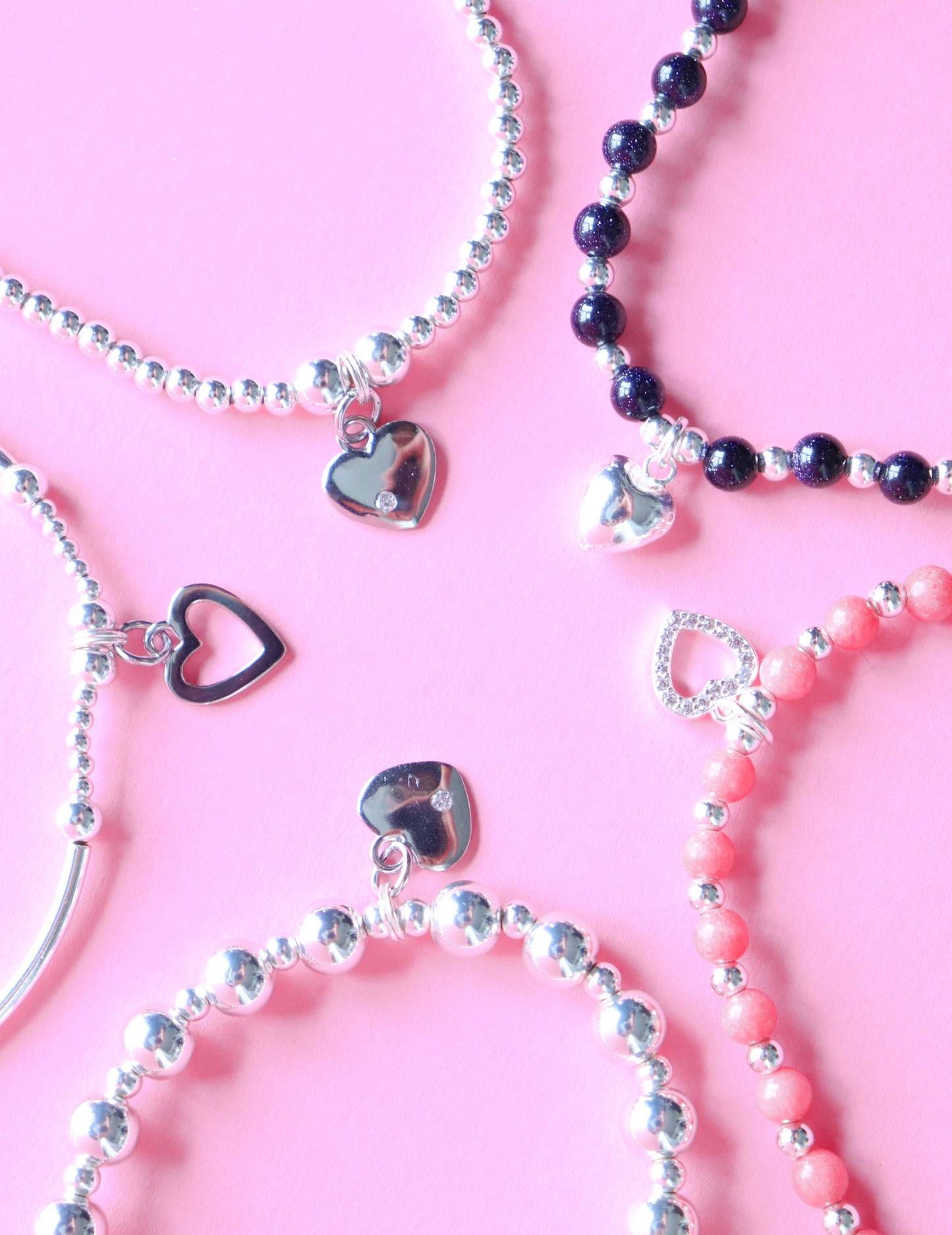 Love Heart Stacking Bracelet