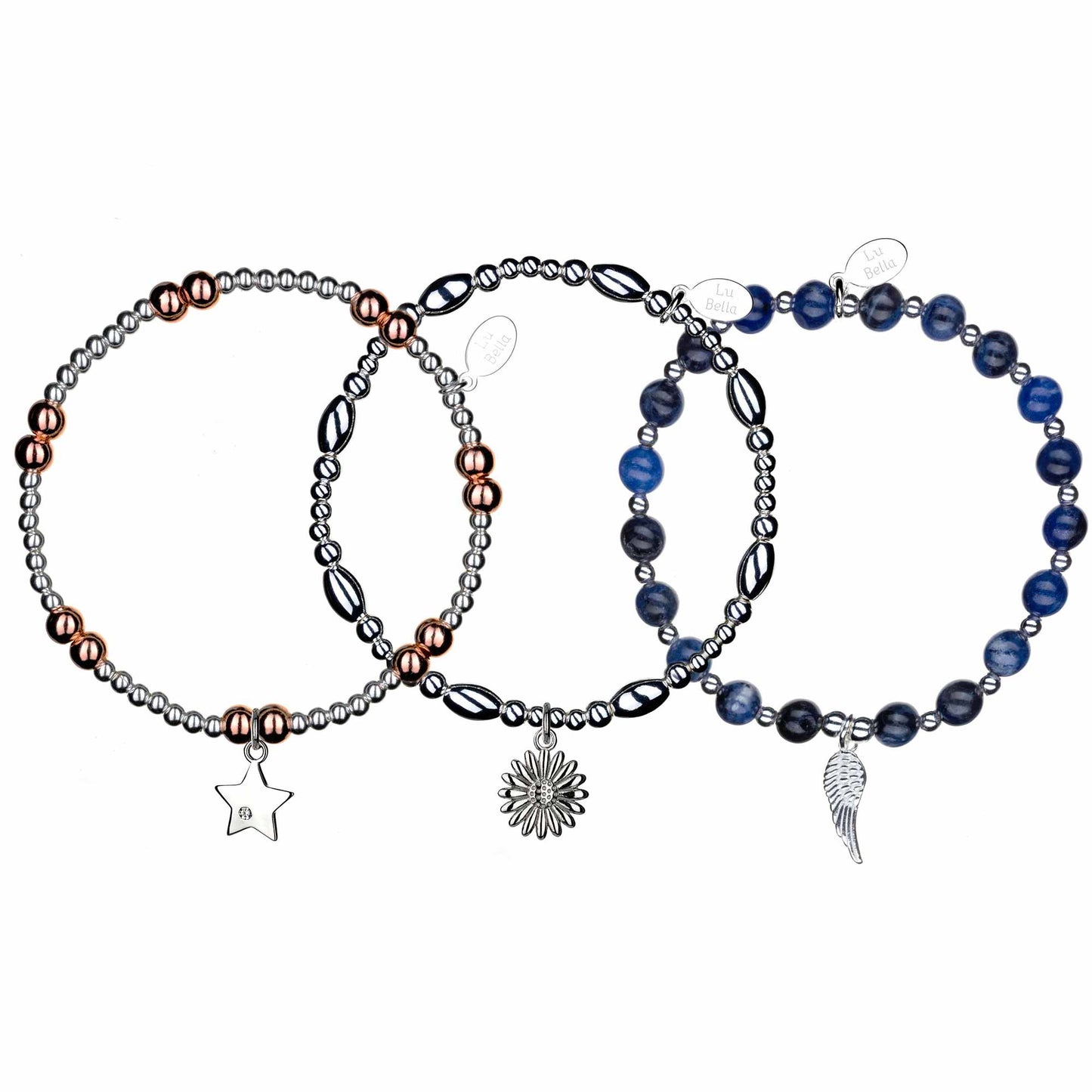 Love & Hope Stacking Bracelets - Set of 3