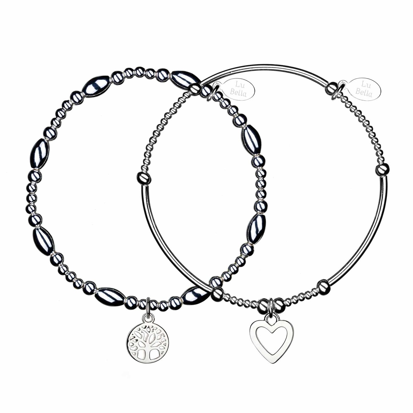 Love & Life Stacking Bracelets - Set of 2