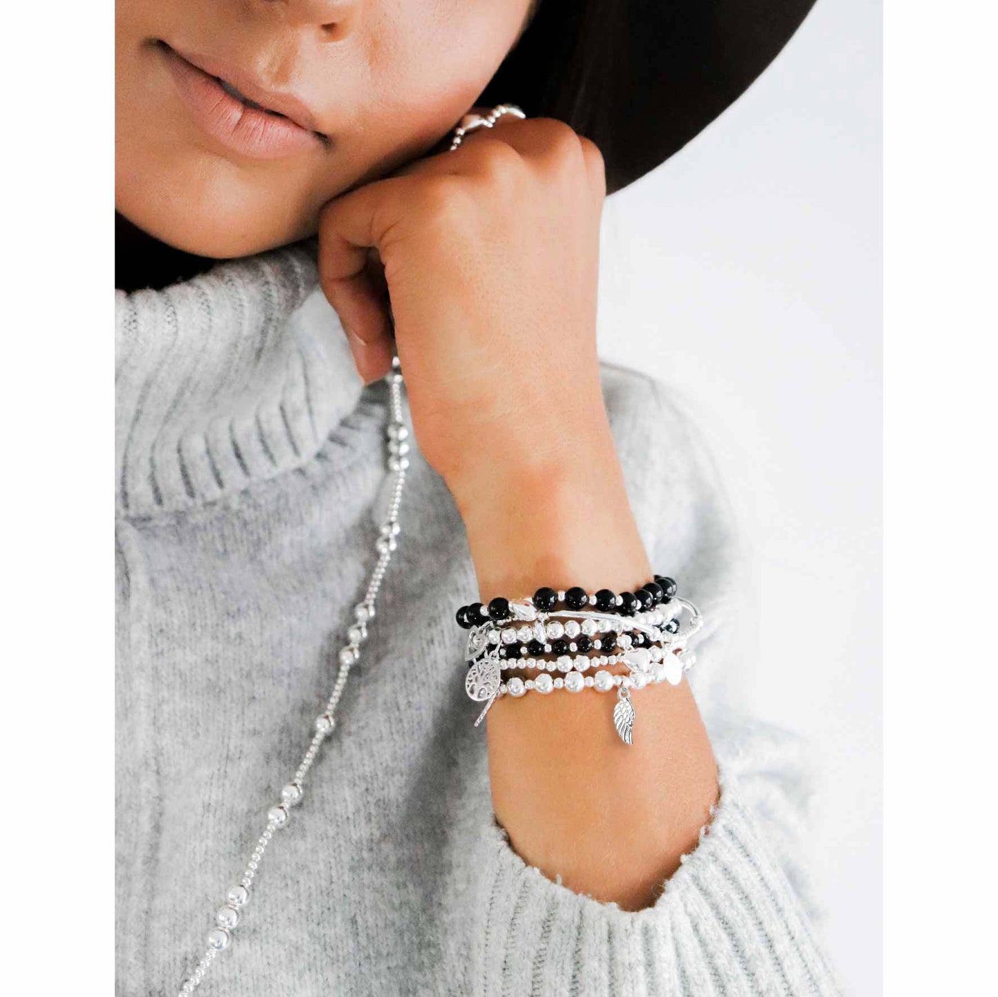Angel Wing Stacking Bracelet