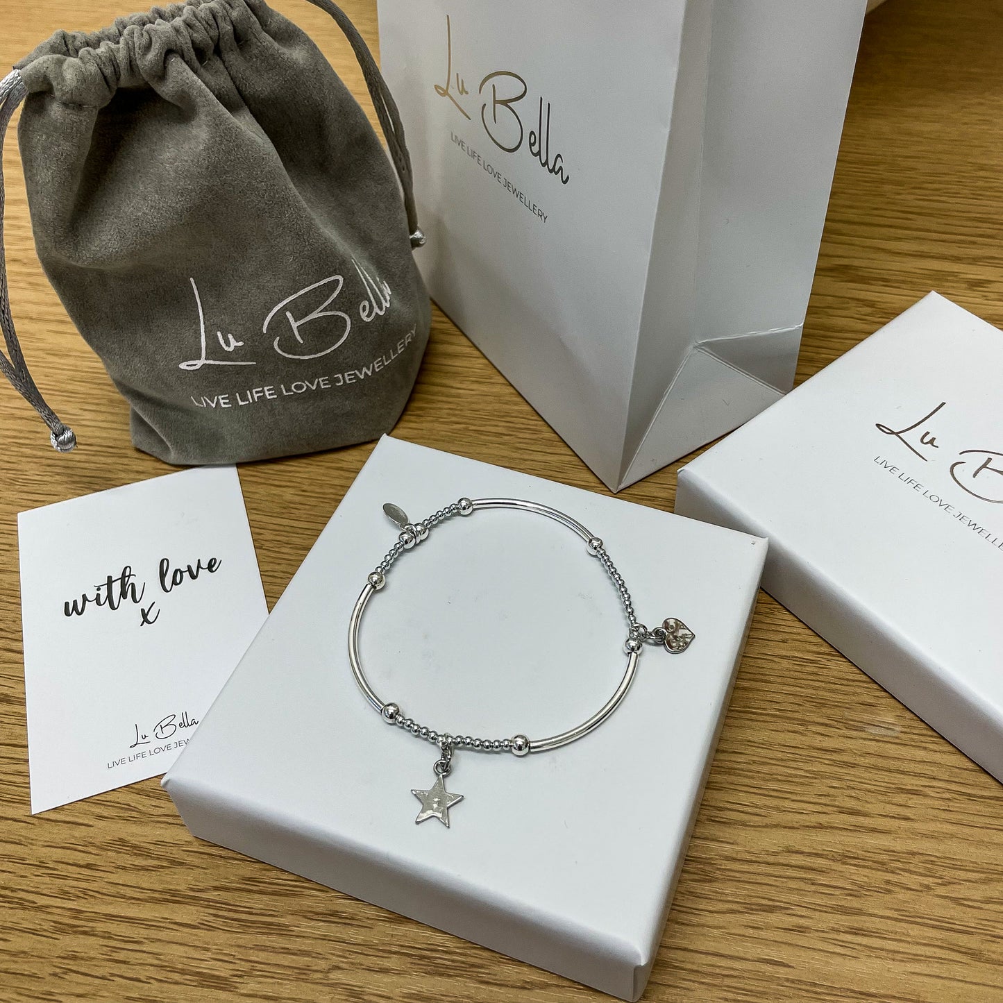 Love & Stars Stacking Bracelet