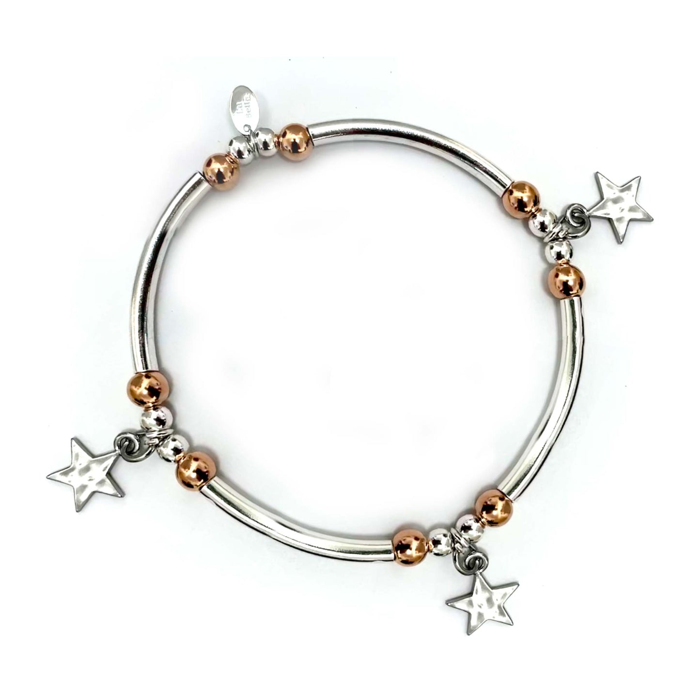 All Stars Rose & Silver Stacking Bracelet