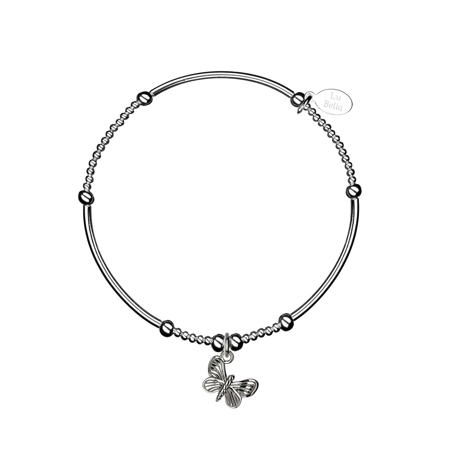 Graceful Butterfly Stacking Bracelet