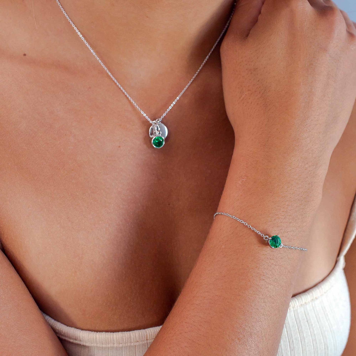 Lu Bella August Birthstone Bracelet - Peridot - LBBB008