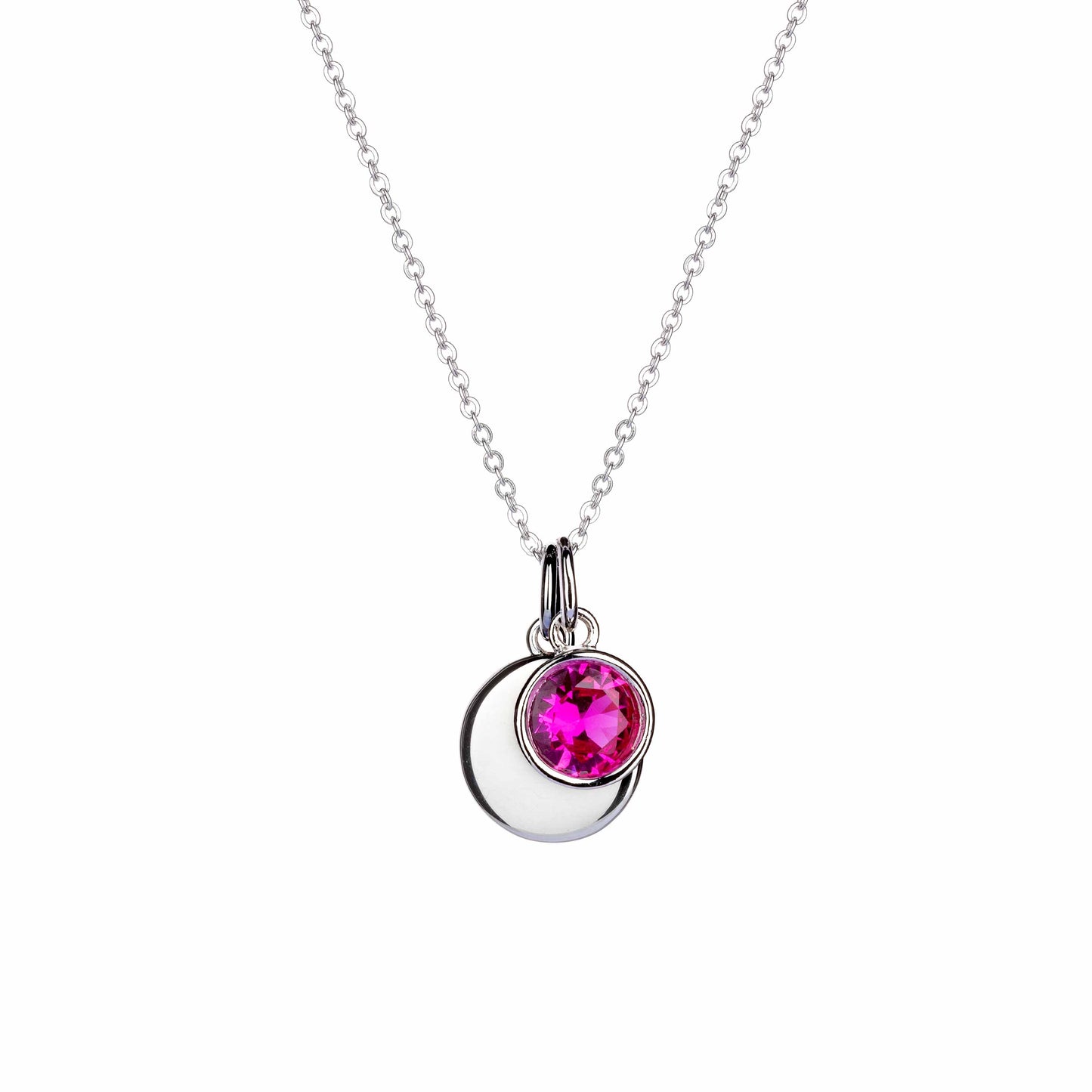 Lu Bella October Birthstone Pendent - Pink Tourmaline - LBBP010