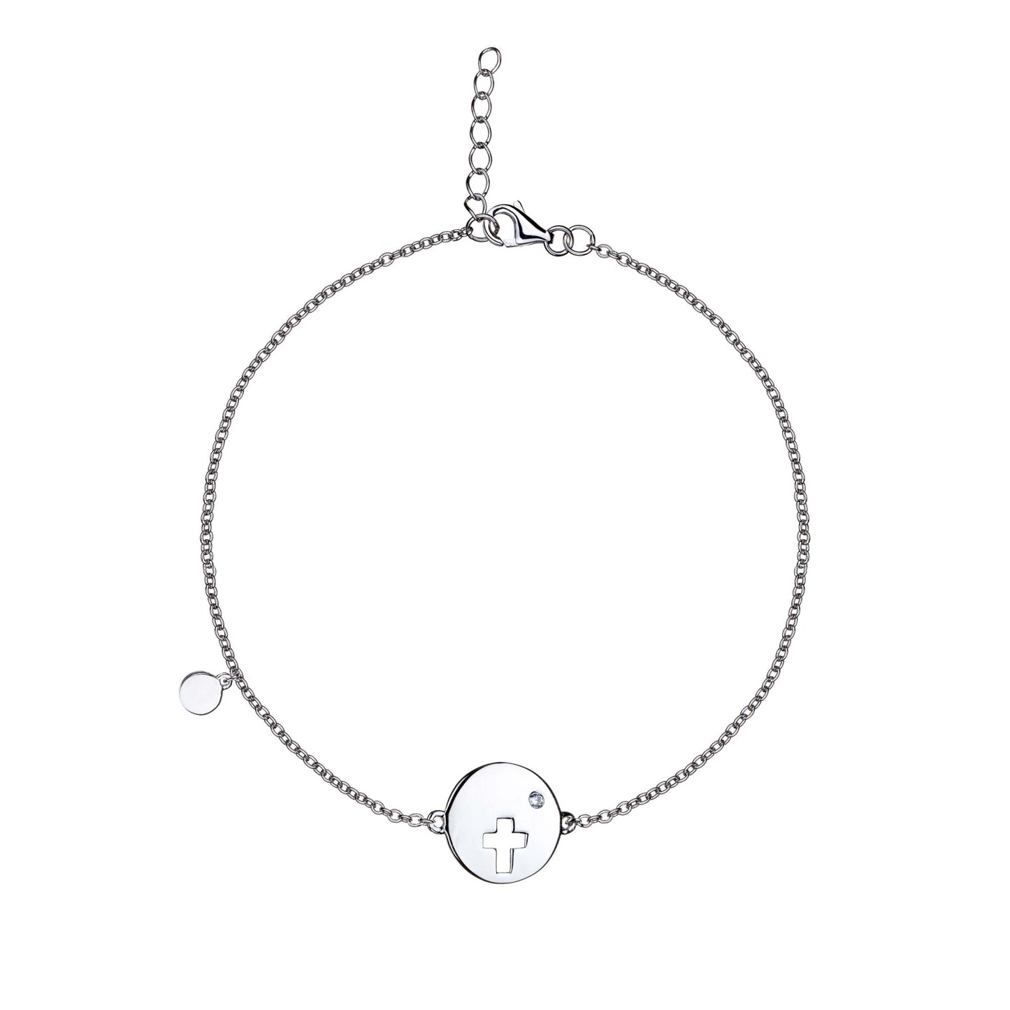 Eudora - Cross Disc Charm - Bracelet