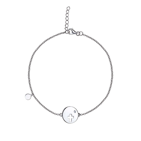 Eudora - Cross Disc Charm - Bracelet