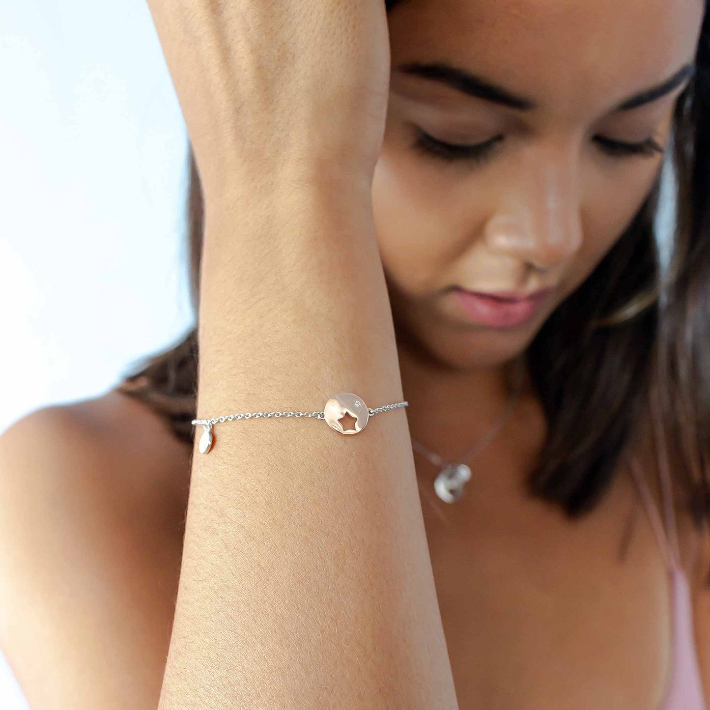 Eudora - Star Disc Charm - Bracelet