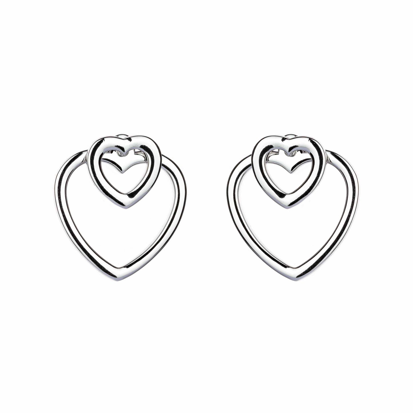Double Heart Earrings