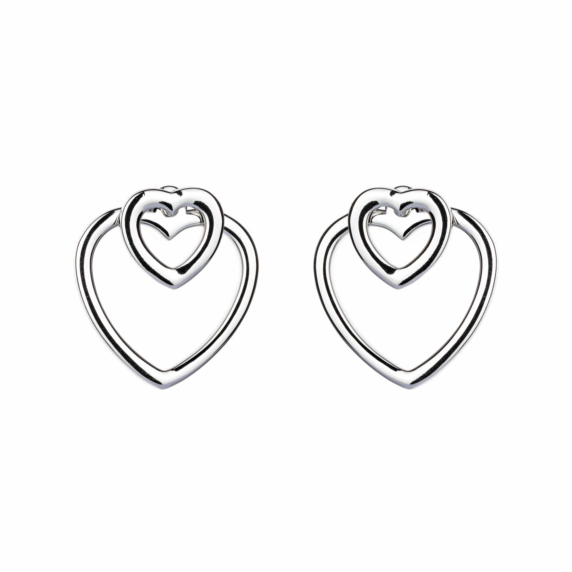 Double Heart Earrings