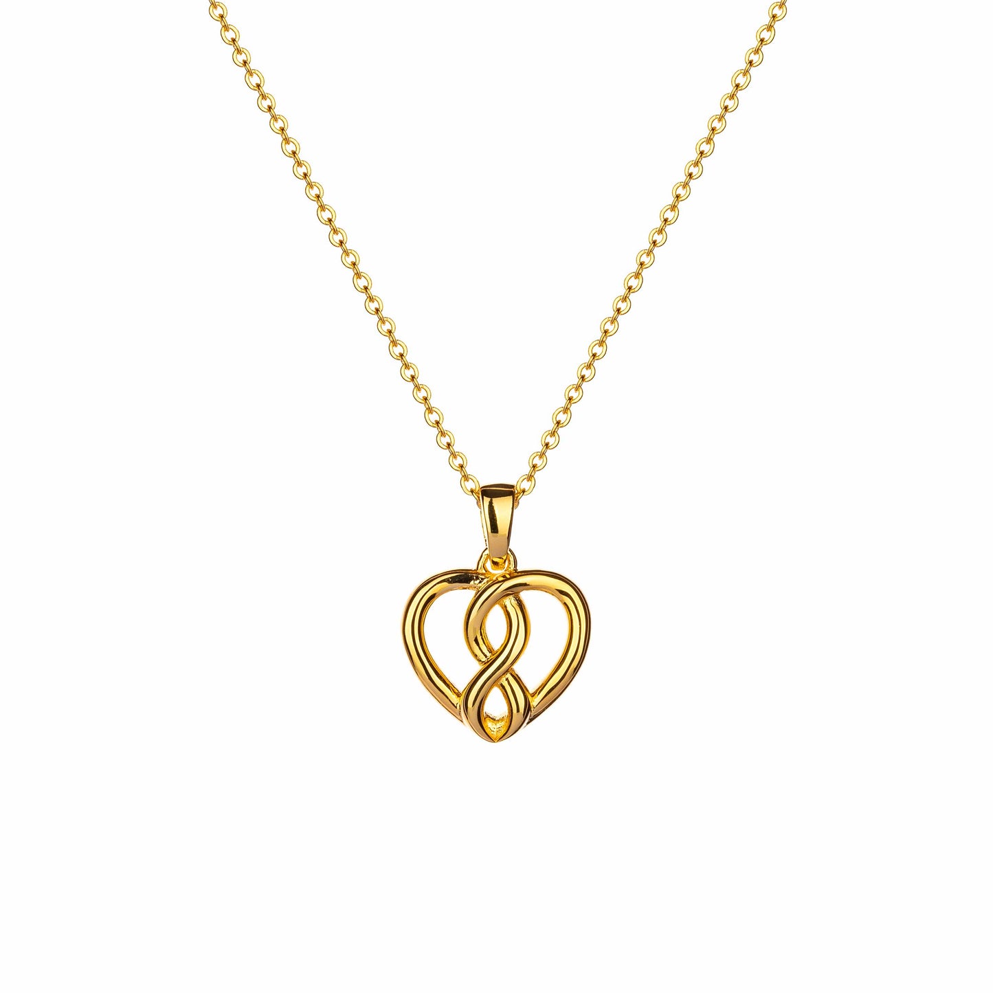 Lu Bella Knot Heart Pendant Gold - LBCP005