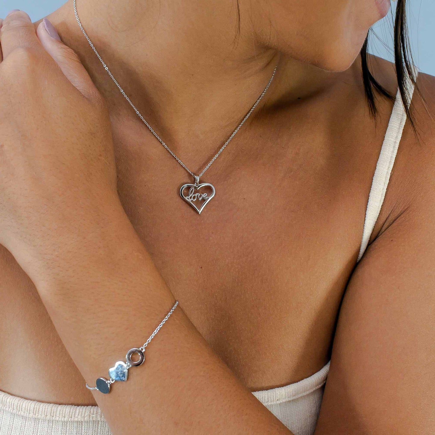 With Love - "Love" Heart - Necklace