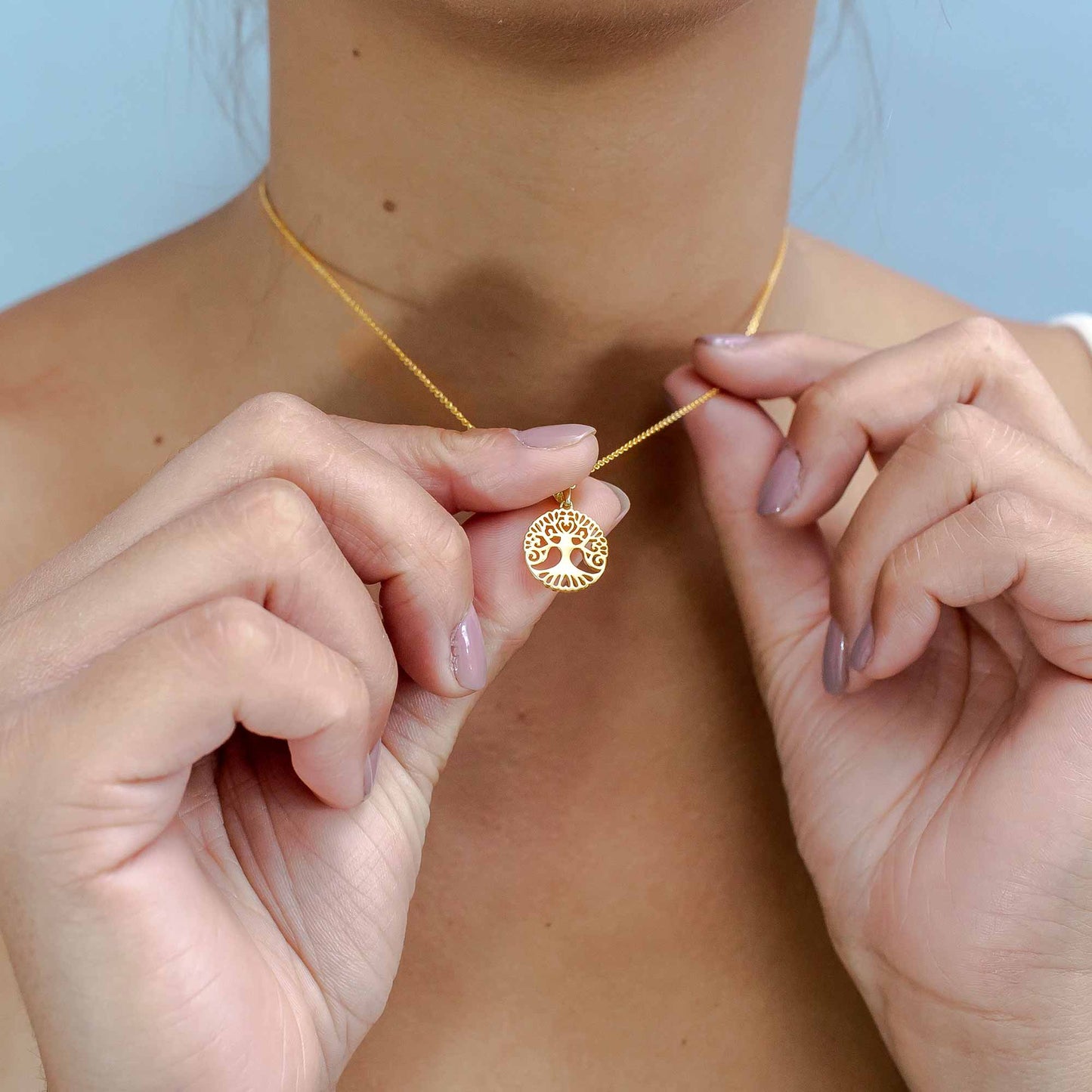 Tree Pendant Gold