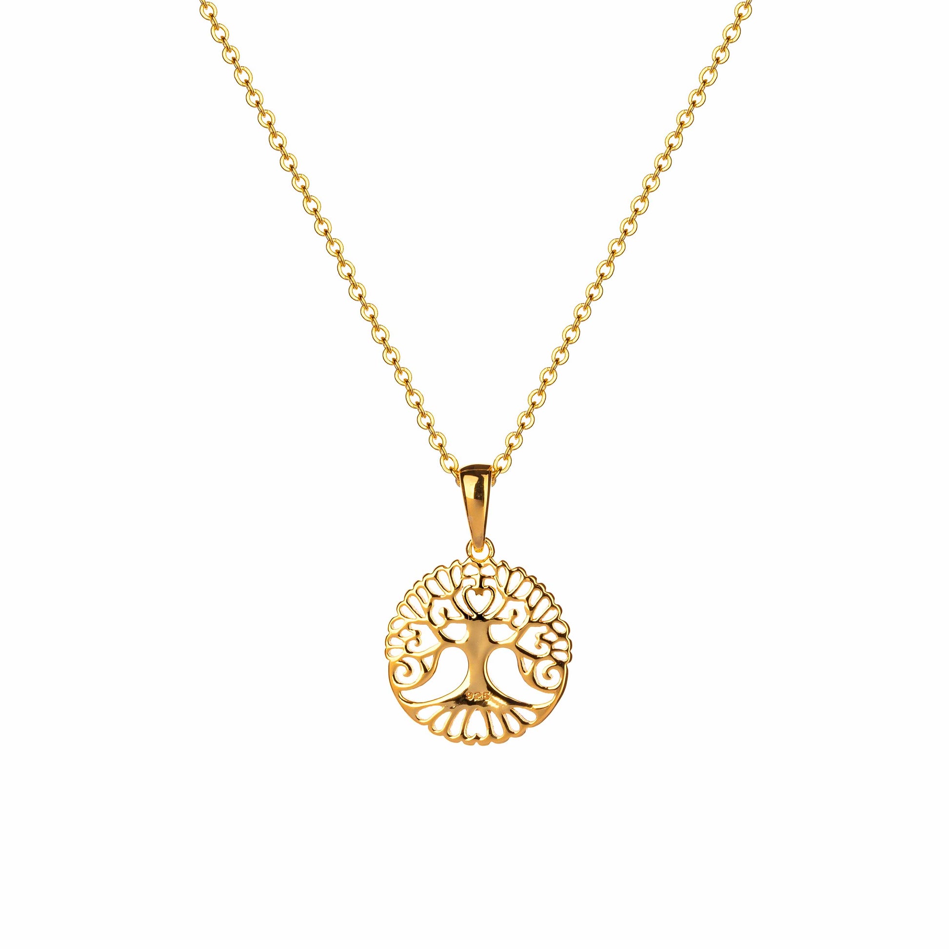 Lu Bella Tree Pendant Gold - LBCP038