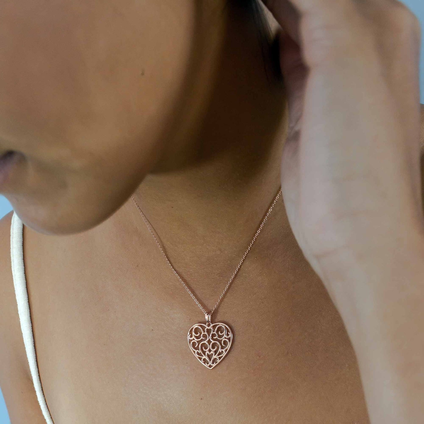 With Love - Filigree Heart - Pendant