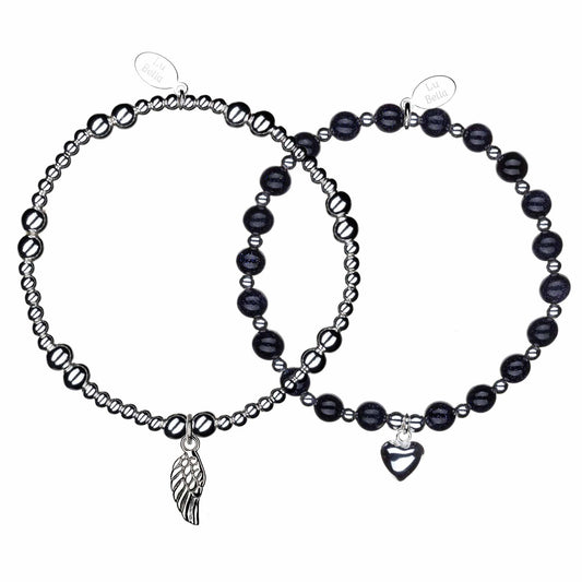 New Angel Stacking Bracelets - Set of 2