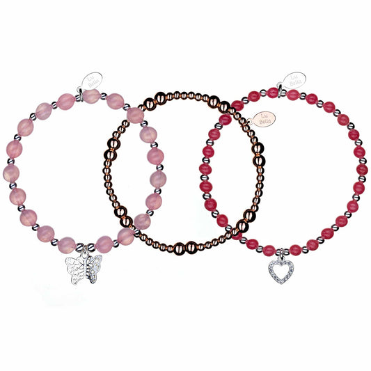 Essence of Life Stacking Bracelets - Set of 3