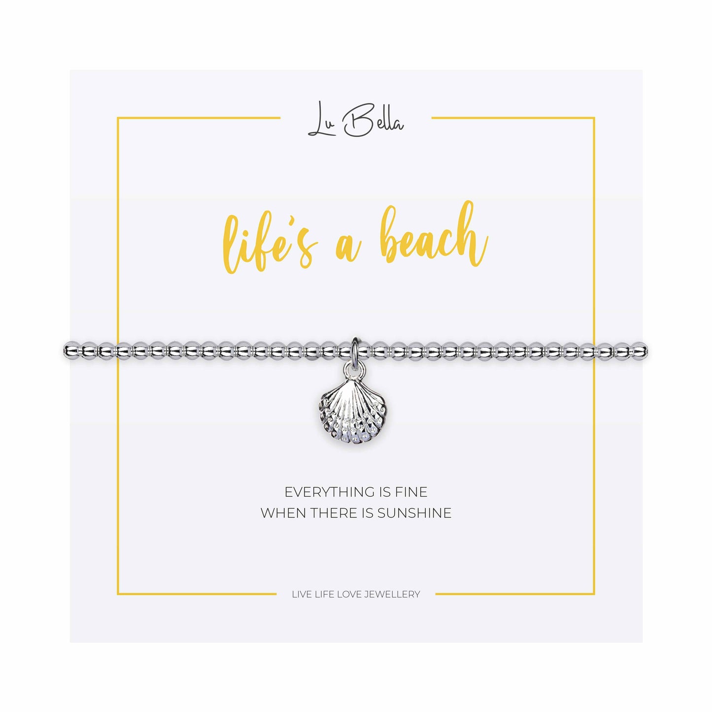 Life’s A Beach Sentiments Friendship Bracelet