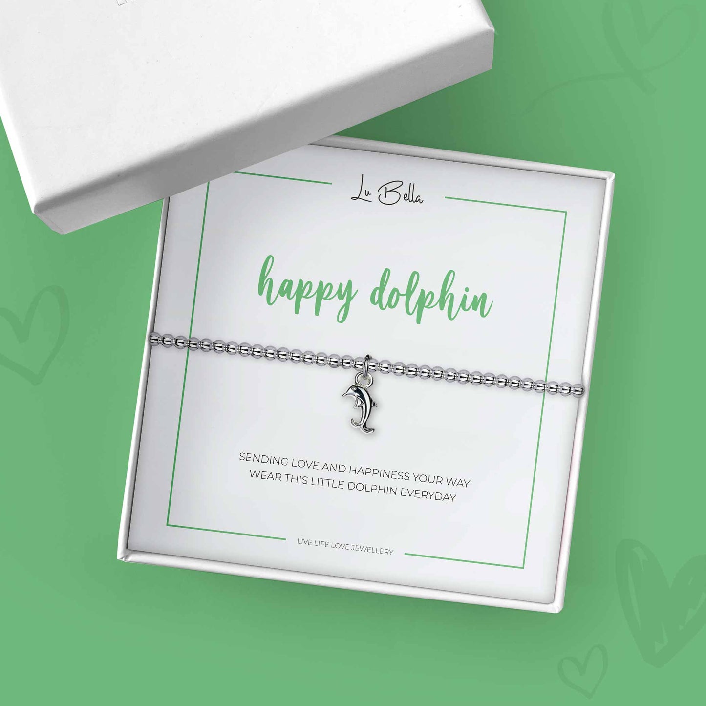 Happy Dolphin Sentiments Friendship Bracelet