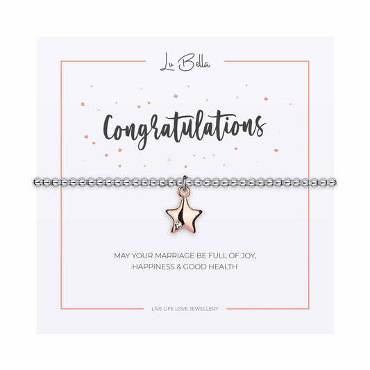 Congratulations on Your Marriage Sentiments Friendship Bracelet