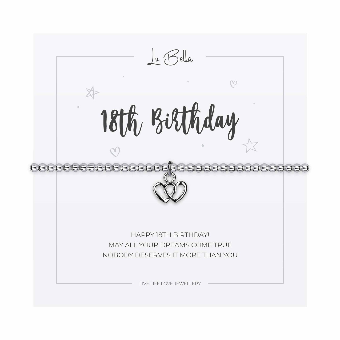 18th Birthday Sentiments Bracelet