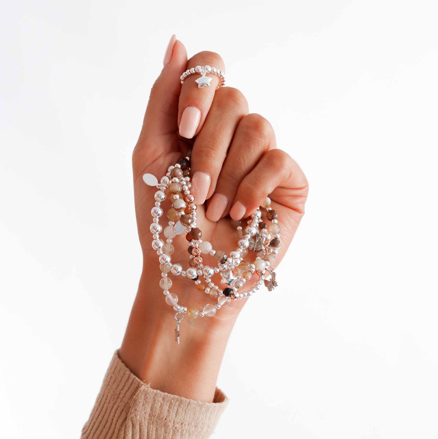 Safe Travels Stacking Bracelets - Set of 3