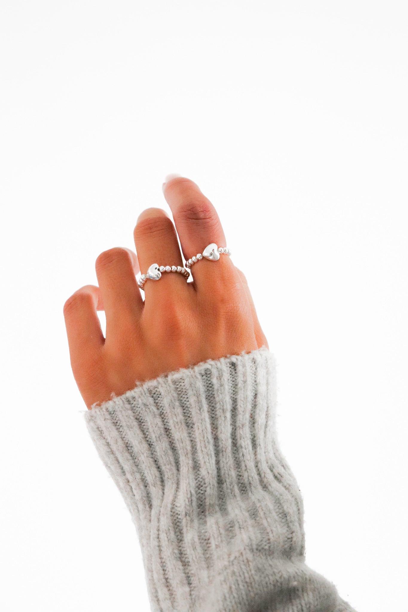 Love Heart Stacking Ring