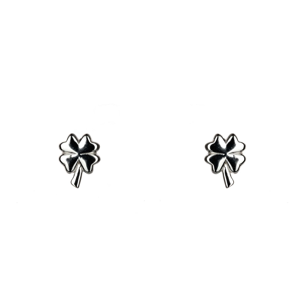Lucky Clover Stacking Stud Earrings