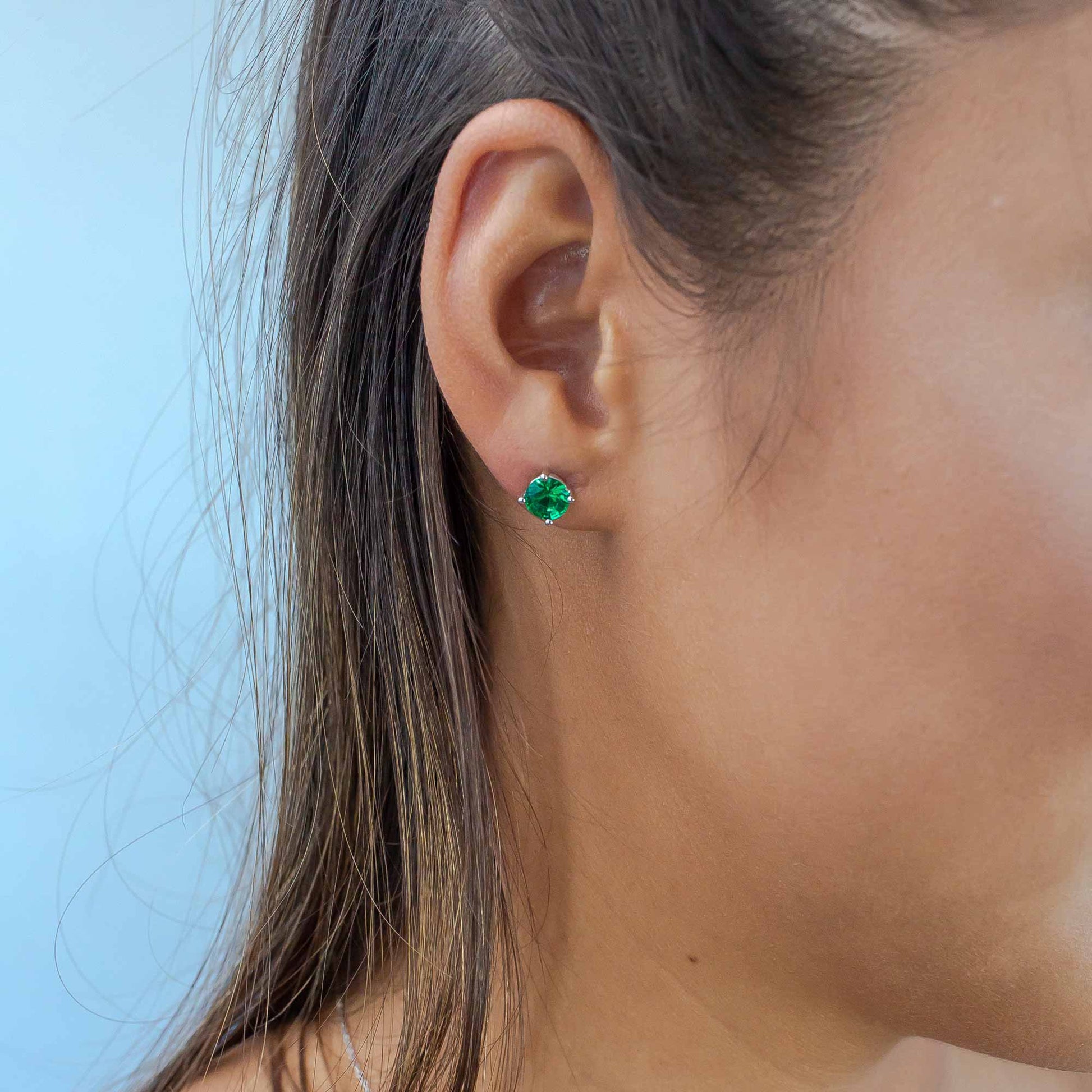 Lu Bella May Birthstone Earrings - Emerald - LBBE005