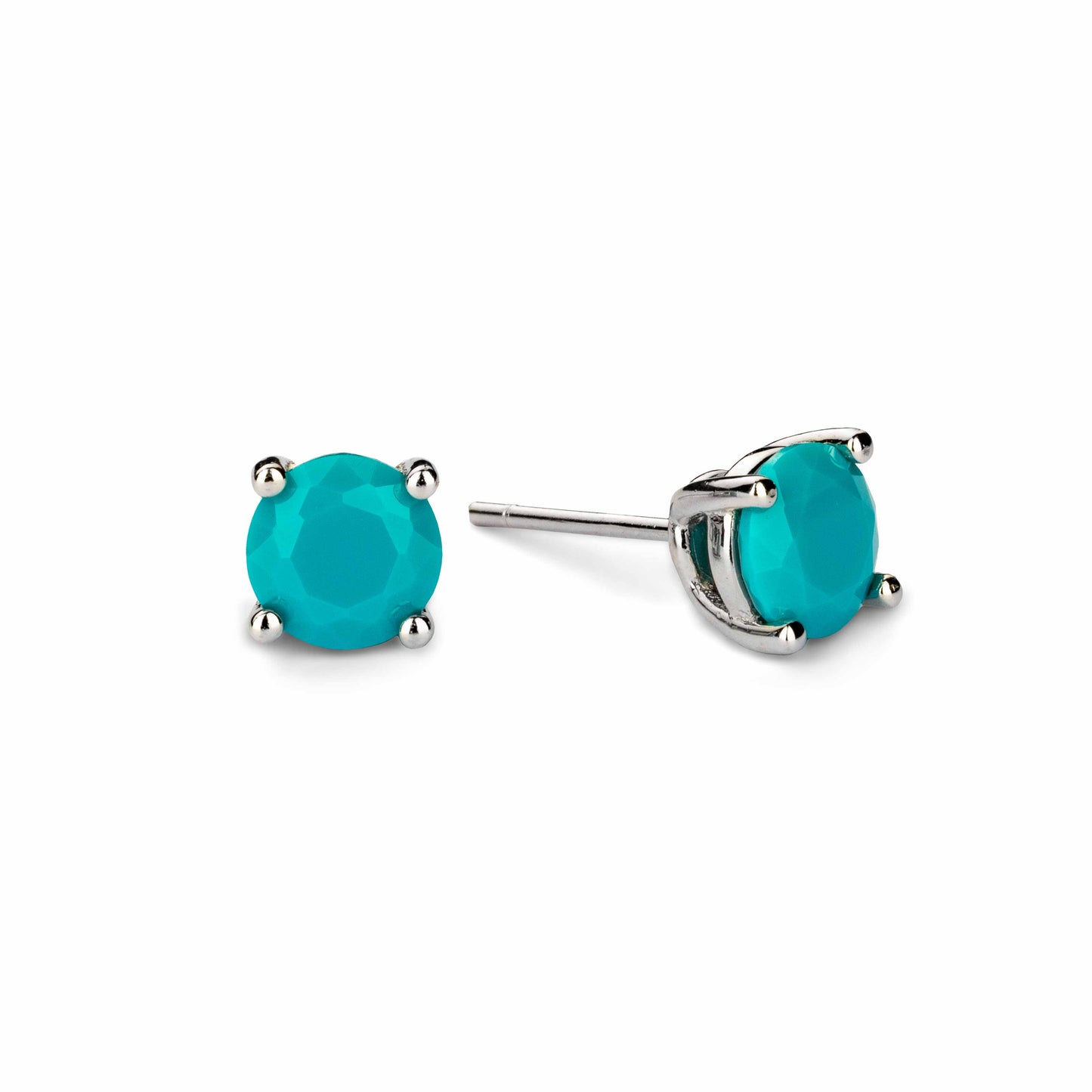 Lu Bella December Birthstone Earrings - Turquoise - LBBE012