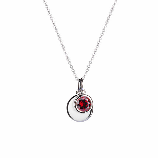 Lu Bella January Birthstone Pendent - Garnet - LBBP001