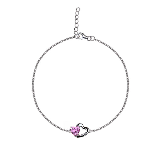 With Love - Pink Heart's - Bracelet