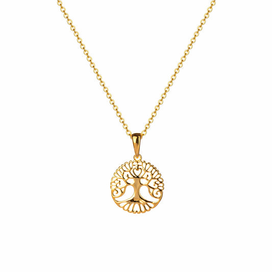 Lu Bella Tree Pendant Gold - LBCP038