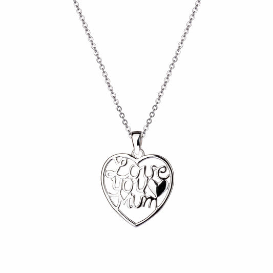 Lu Bella Love You Mum Heart Pendant - LBCP052