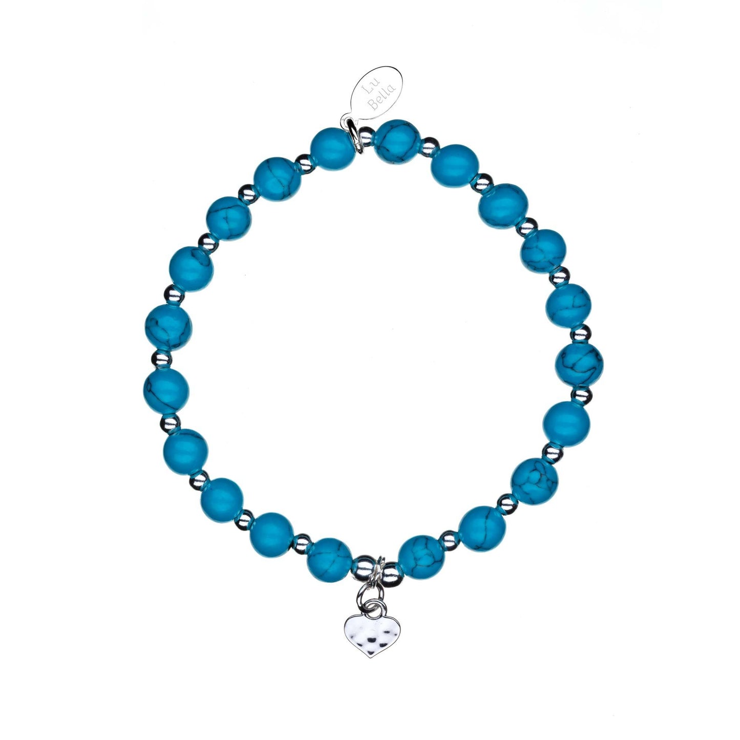 Lu Bella Turquoise Sky Chunky Stackling Bracelet - LBCS008