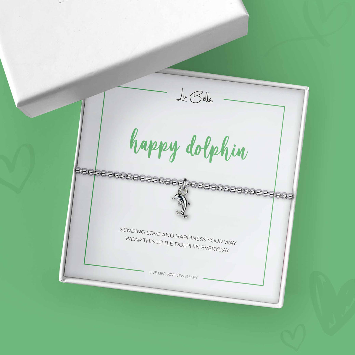 Happy Dolphin Sentiments Friendship Bracelet