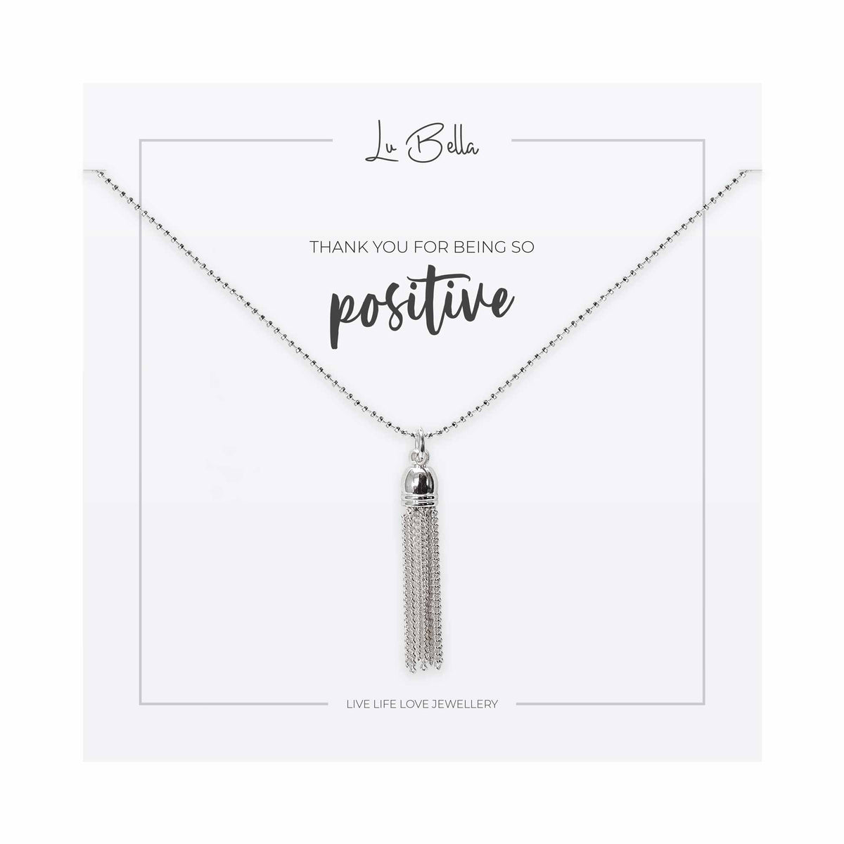 Thank You Being So Positive Sentiments Necklace