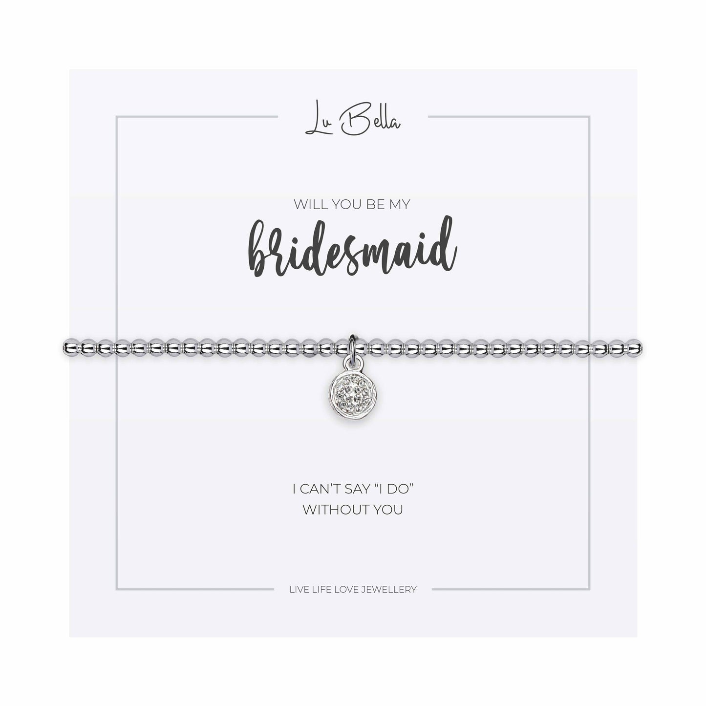 Will You Be My Bridesmaid Sentiments Friendship Bracelet