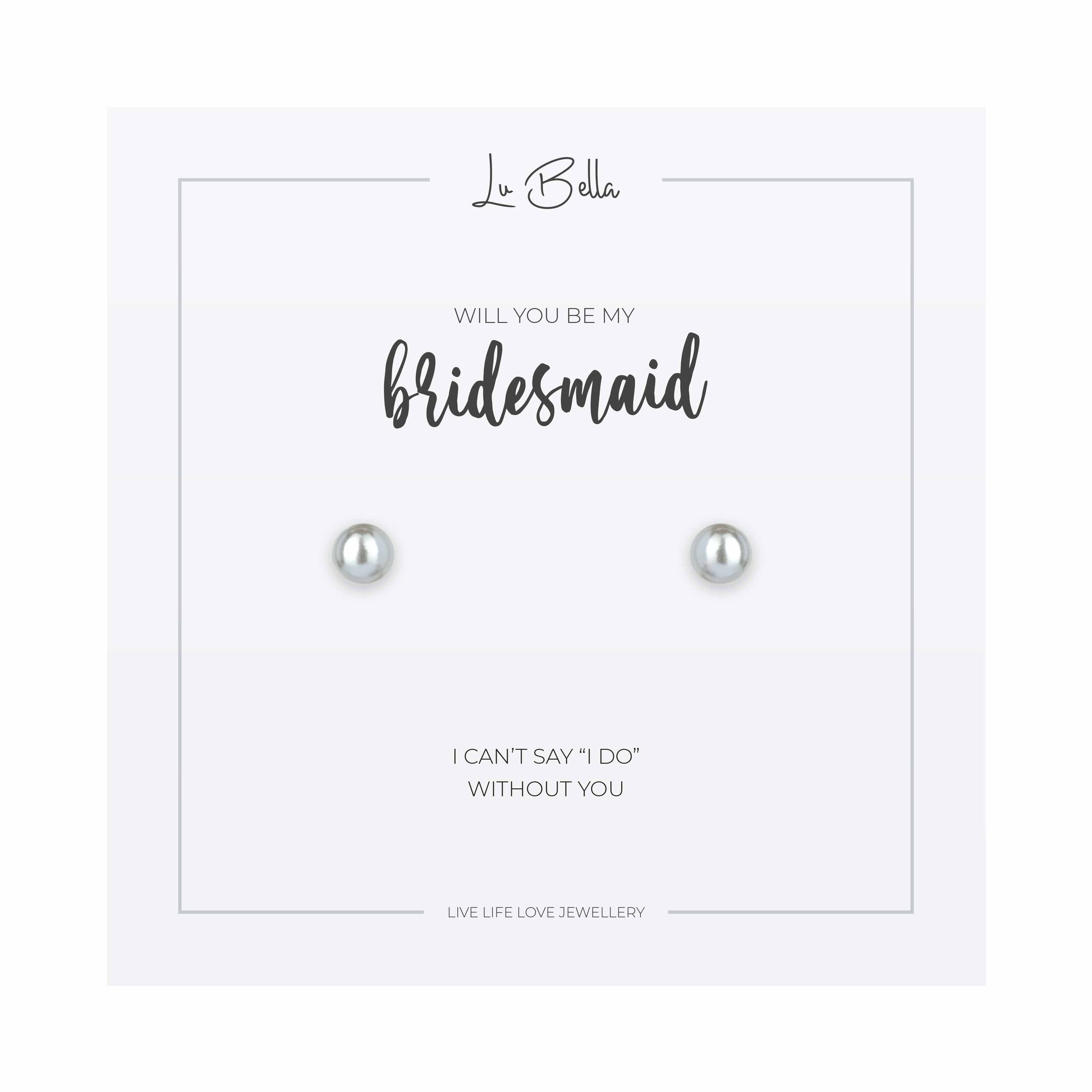 Will You Be My Bridesmaid Sentiments Earrings