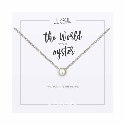 The World Is Your Oyster Sentiments Necklace