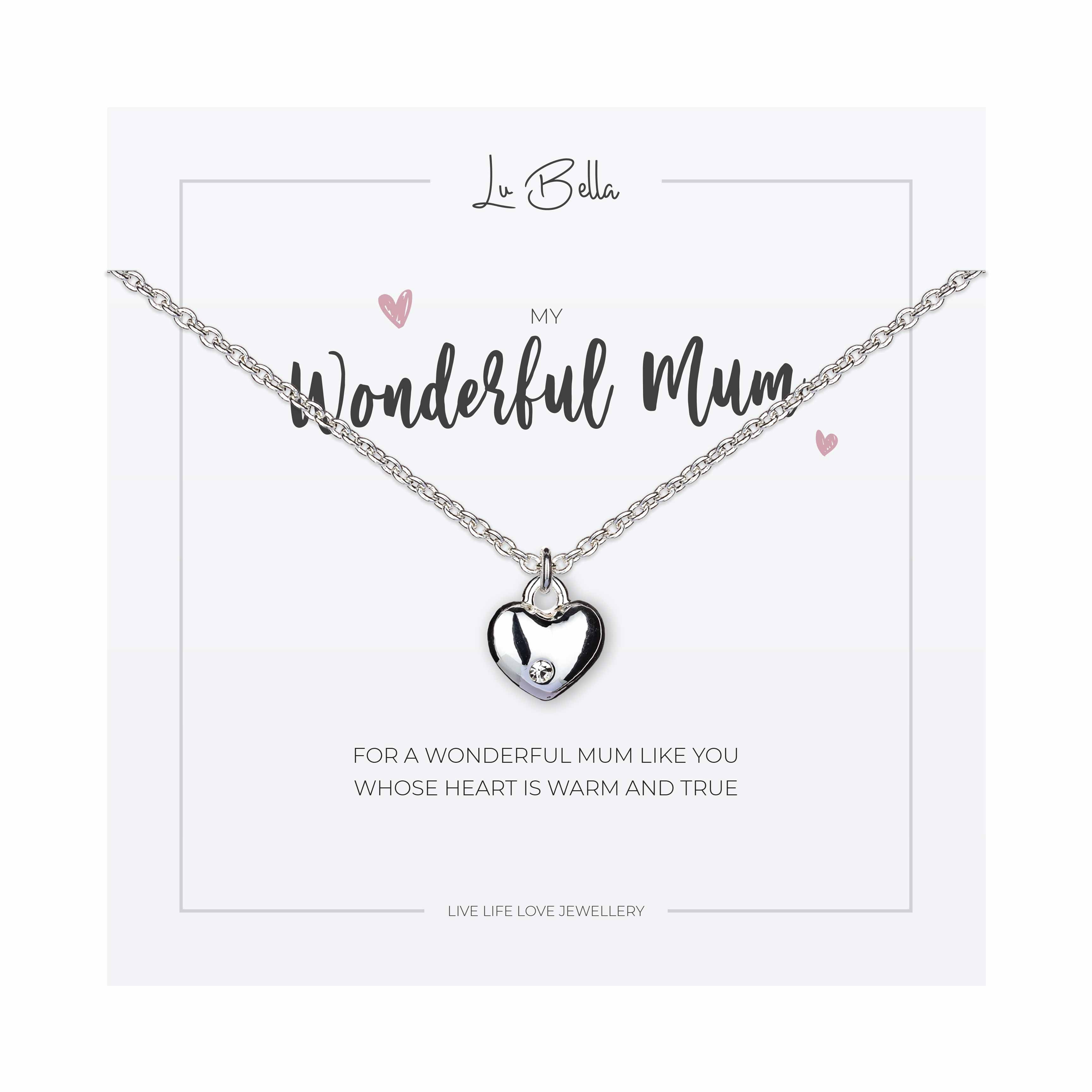 AOL Special - Mum is My Heart Mother Daughter Necklaces